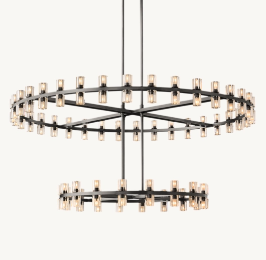 ARCACHON LED ROUND TWO-TIER CHANDELIER 60
