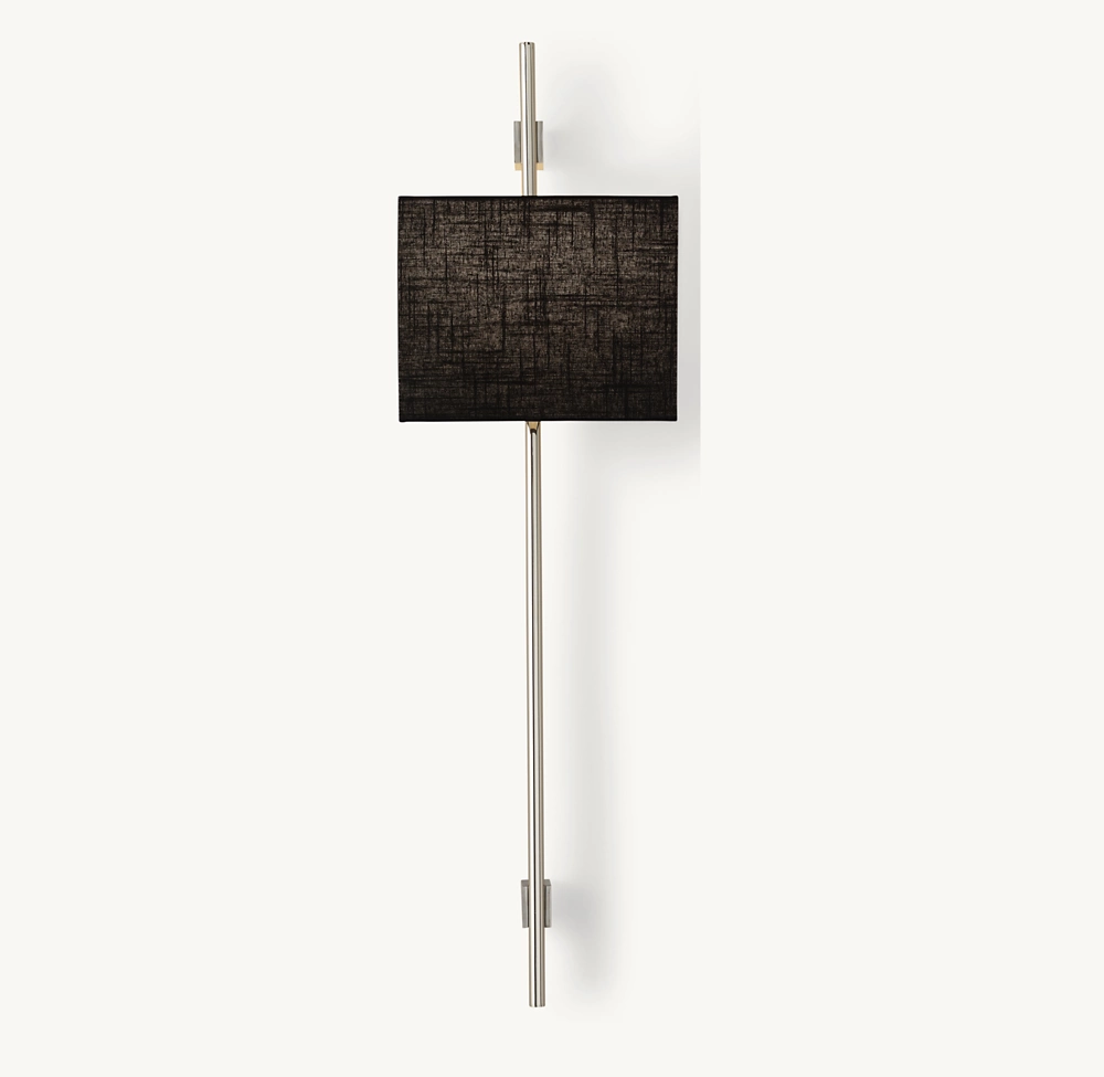 VELA ROUND BAR SCONCE - RECTANGULAR SHADE - Image 3