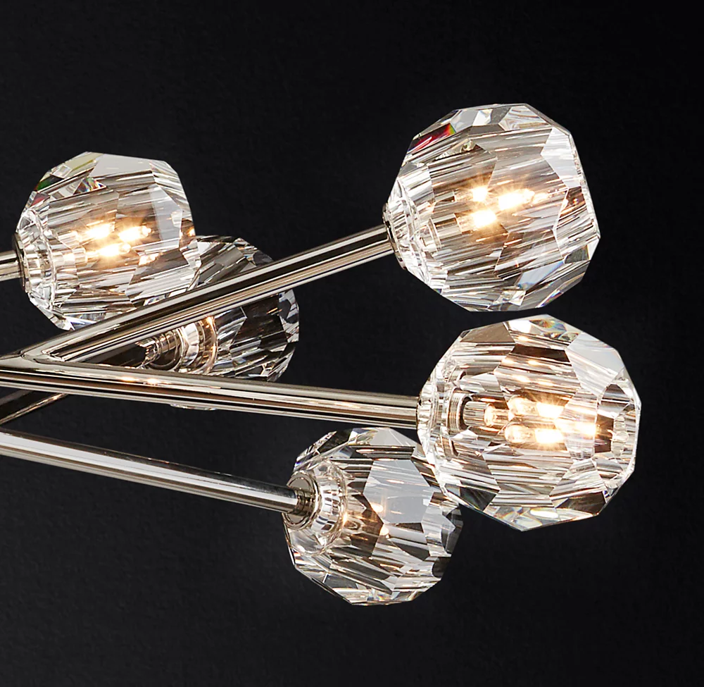 BOULE DE CRISTAL CLEAR GLASS ROUND CHANDELIER 72