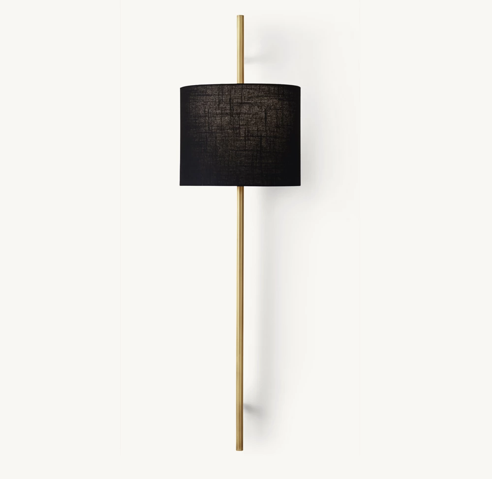 VELA OCTAGONAL BAR SCONCE - ROUND SHADE - Image 3