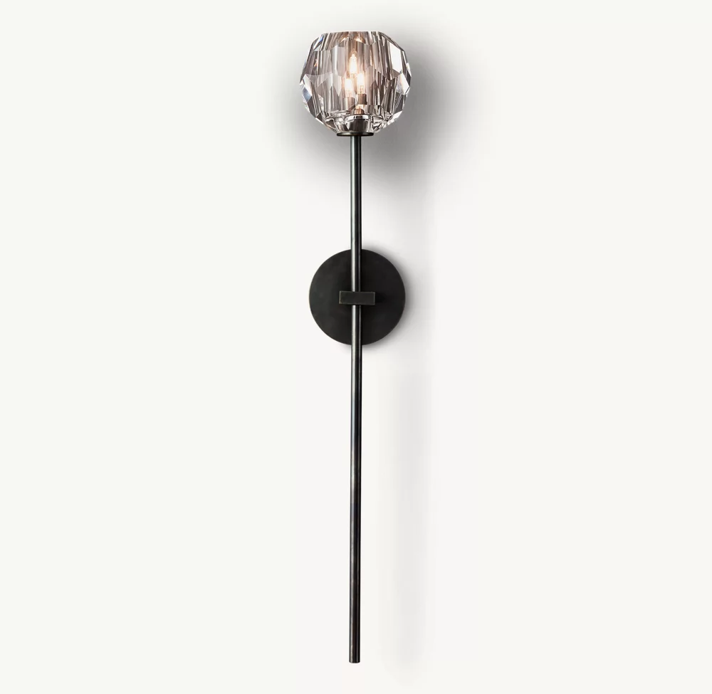 BOULE DE CRISTAL CLEAR GLASS GRAND SCONCE - Image 6