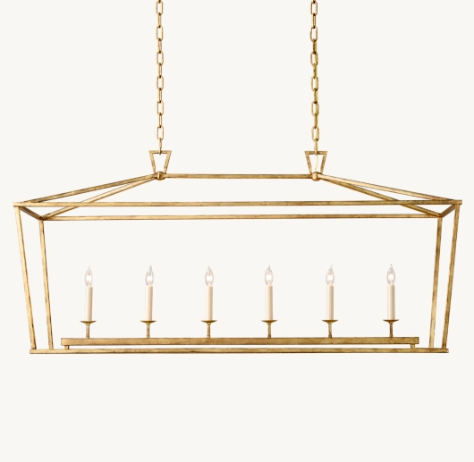 19TH C. ENGLISH OPENWORK RECTANGULAR CHANDELIER 54