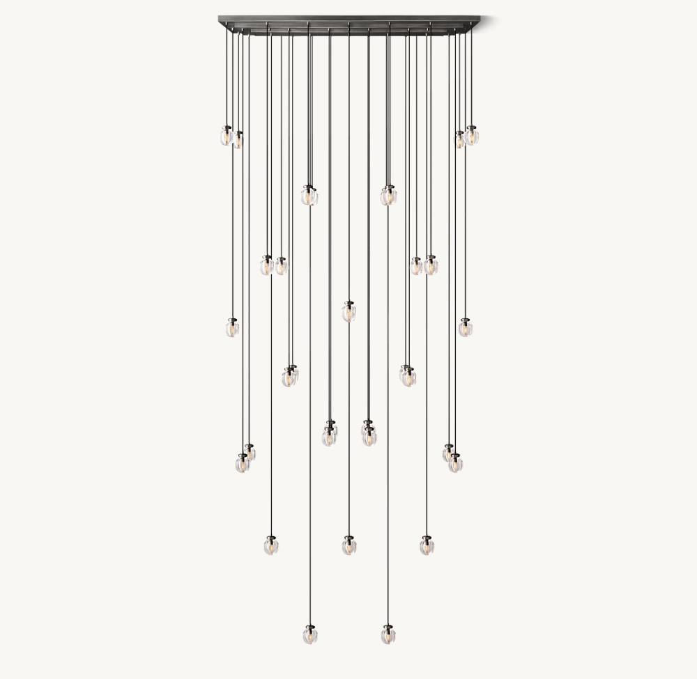 PEARL RECTANGULAR CHANDELIER 72