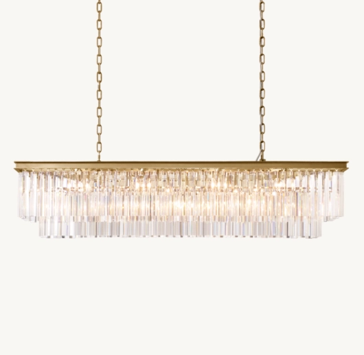 1920S ODEON RECTANGULAR CHANDELIER 59