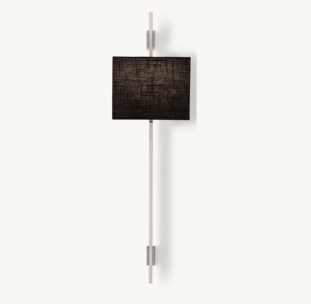 VELA RECTANGULAR BAR SCONCE - RECTANGULAR SHADE - Image 2