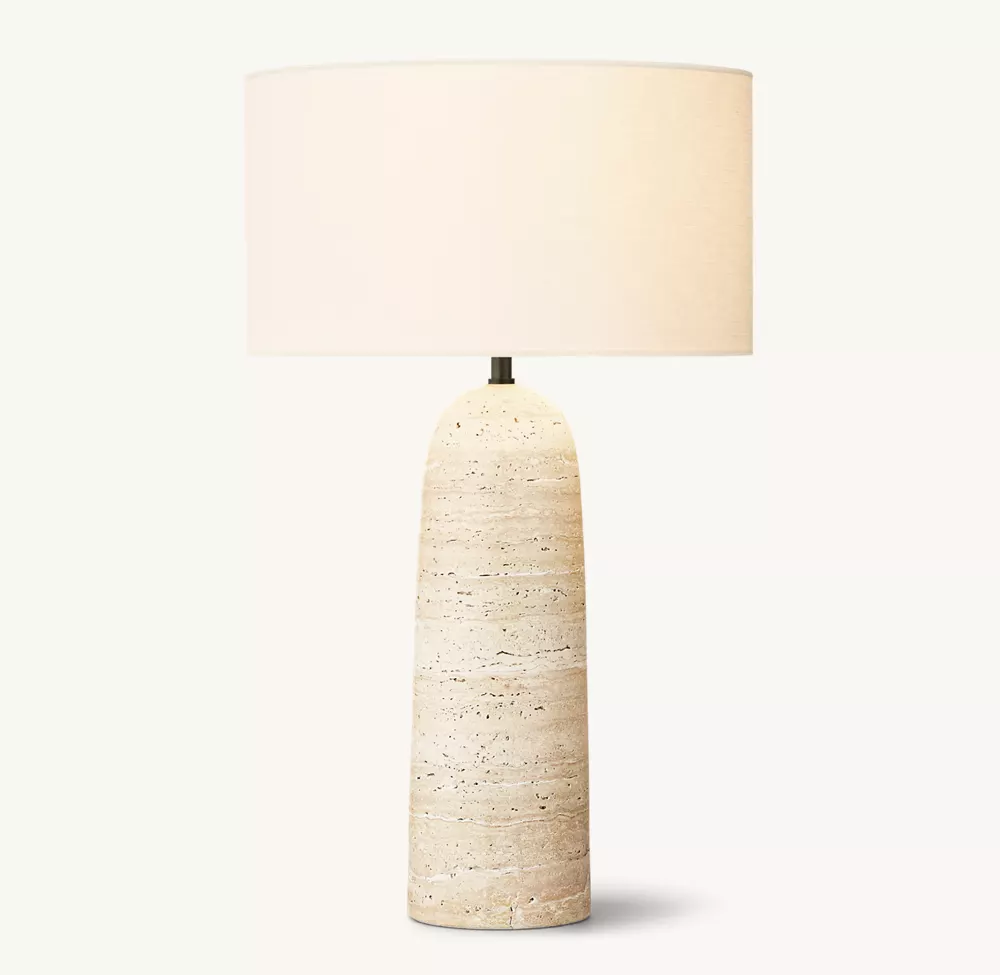 SAREZZO STONE TAPERED TABLE LAMP - Image 1