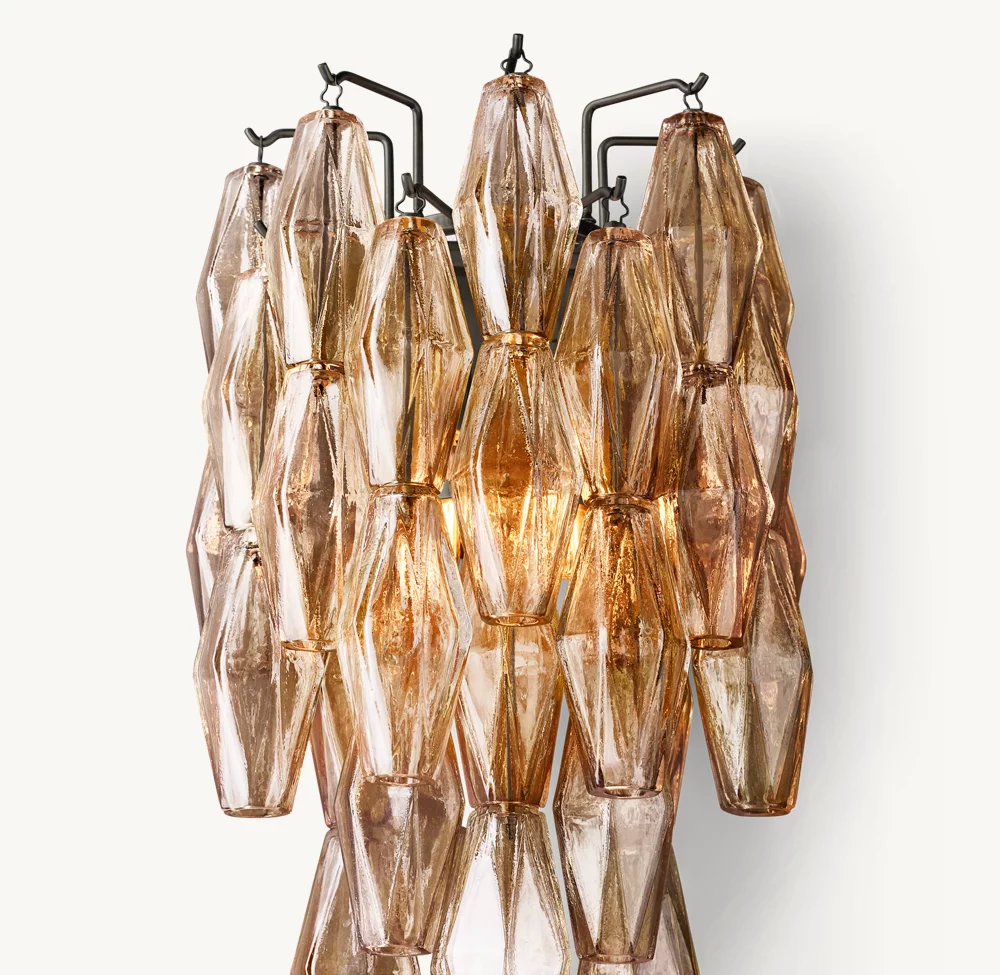 CHIARA SMOKE GLASS SCONCE - Image 3