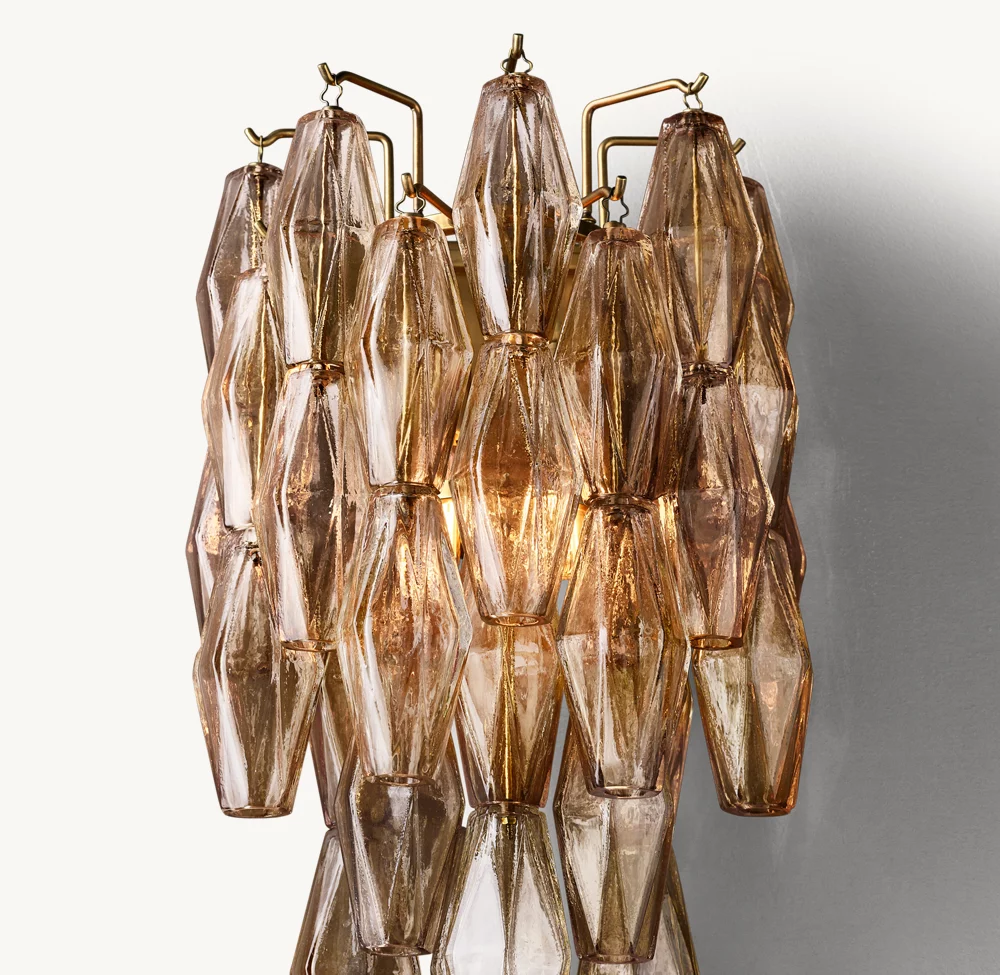CHIARA SMOKE GLASS SCONCE - Image 2
