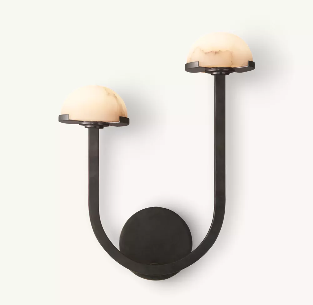 PEDRA DOUBLE SCONCE - LEFT - Image 2