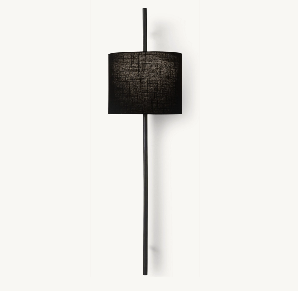 VELA OCTAGONAL BAR SCONCE - ROUND SHADE - Image 3