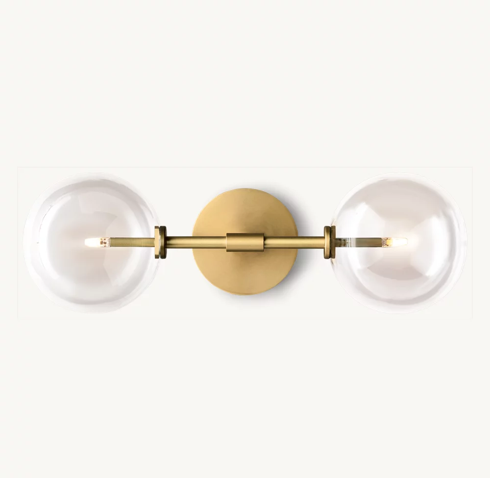 GLASS GLOBE LINEAR SCONCE - Image 2