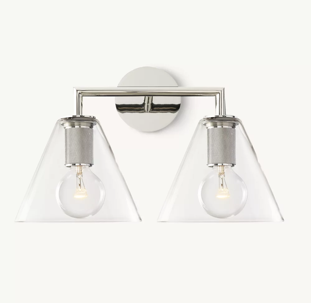UTILITAIRE FUNNEL SHADE DOUBLE SCONCE - Image 3