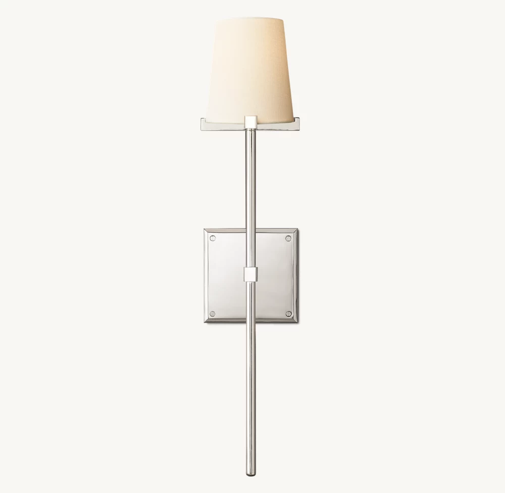 PAUILLAC FABRIC SHADE TORCH SCONCE - Image 2