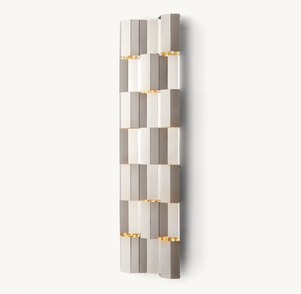 MODERNIST GRID GRAND SCONCE - Image 1