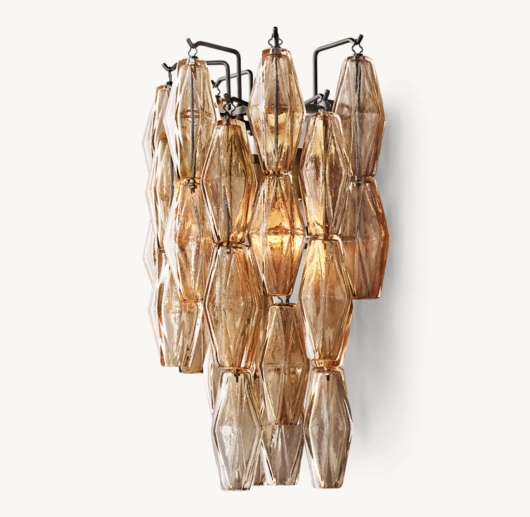 CHIARA SMOKE GLASS SCONCE