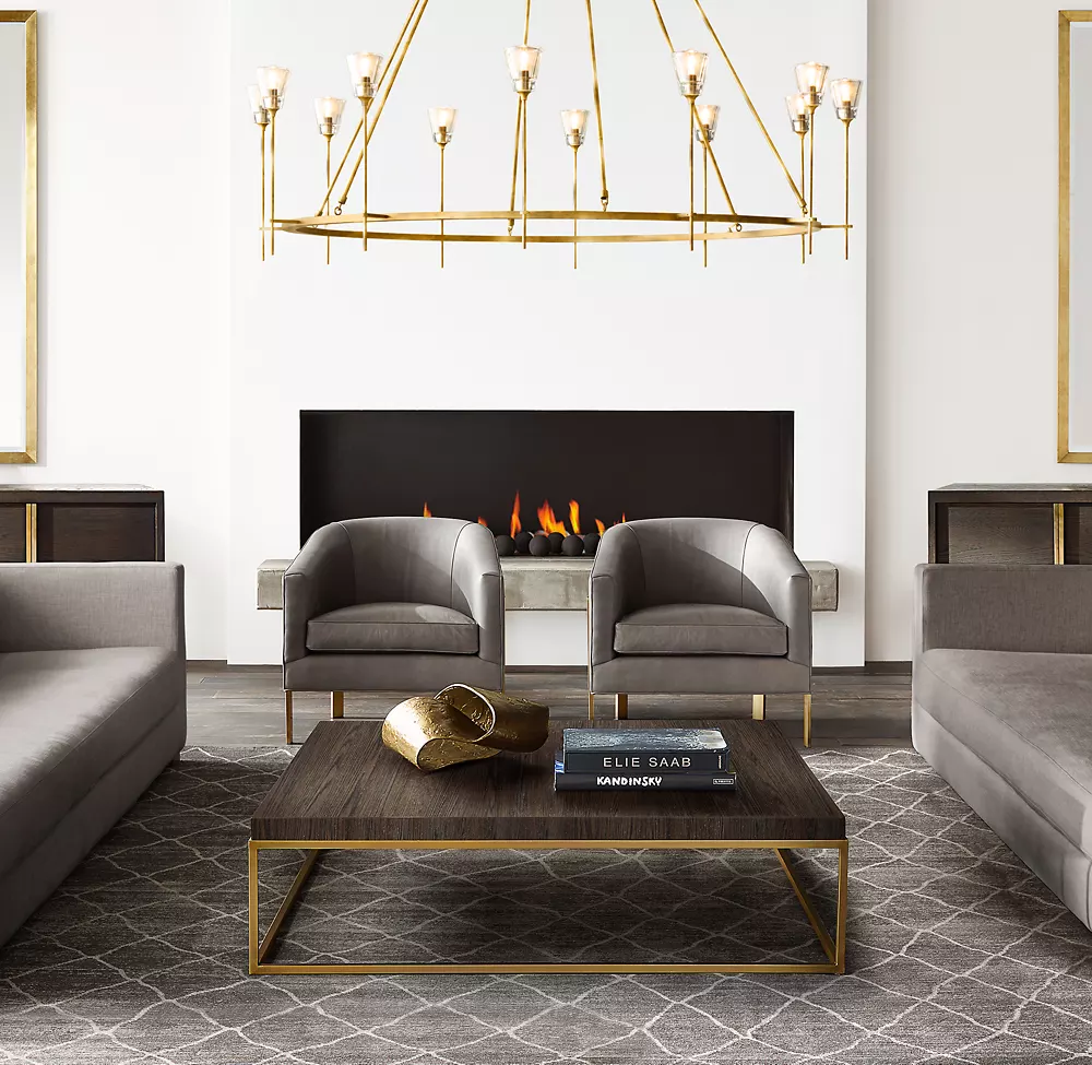 TORCHE DE VERRE ROUND CHANDELIER 46