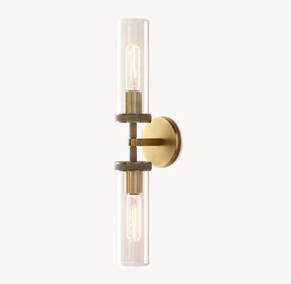 LAMBETH KNURLED LINEAR SCONCE - Image 1