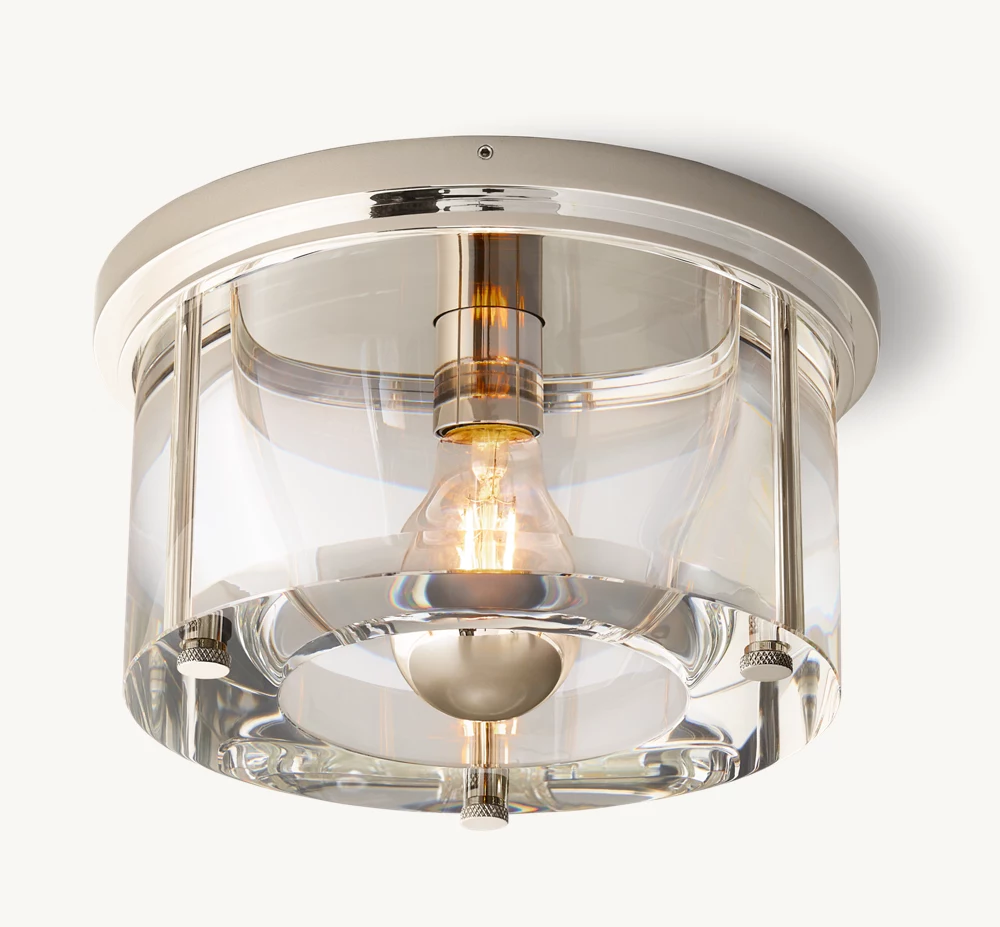 SAVILE ROUND FLUSHMOUNT - Image 1