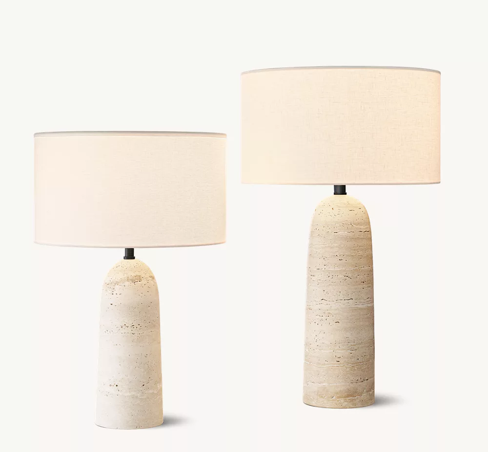 SAREZZO STONE TAPERED TABLE LAMP - Image 4