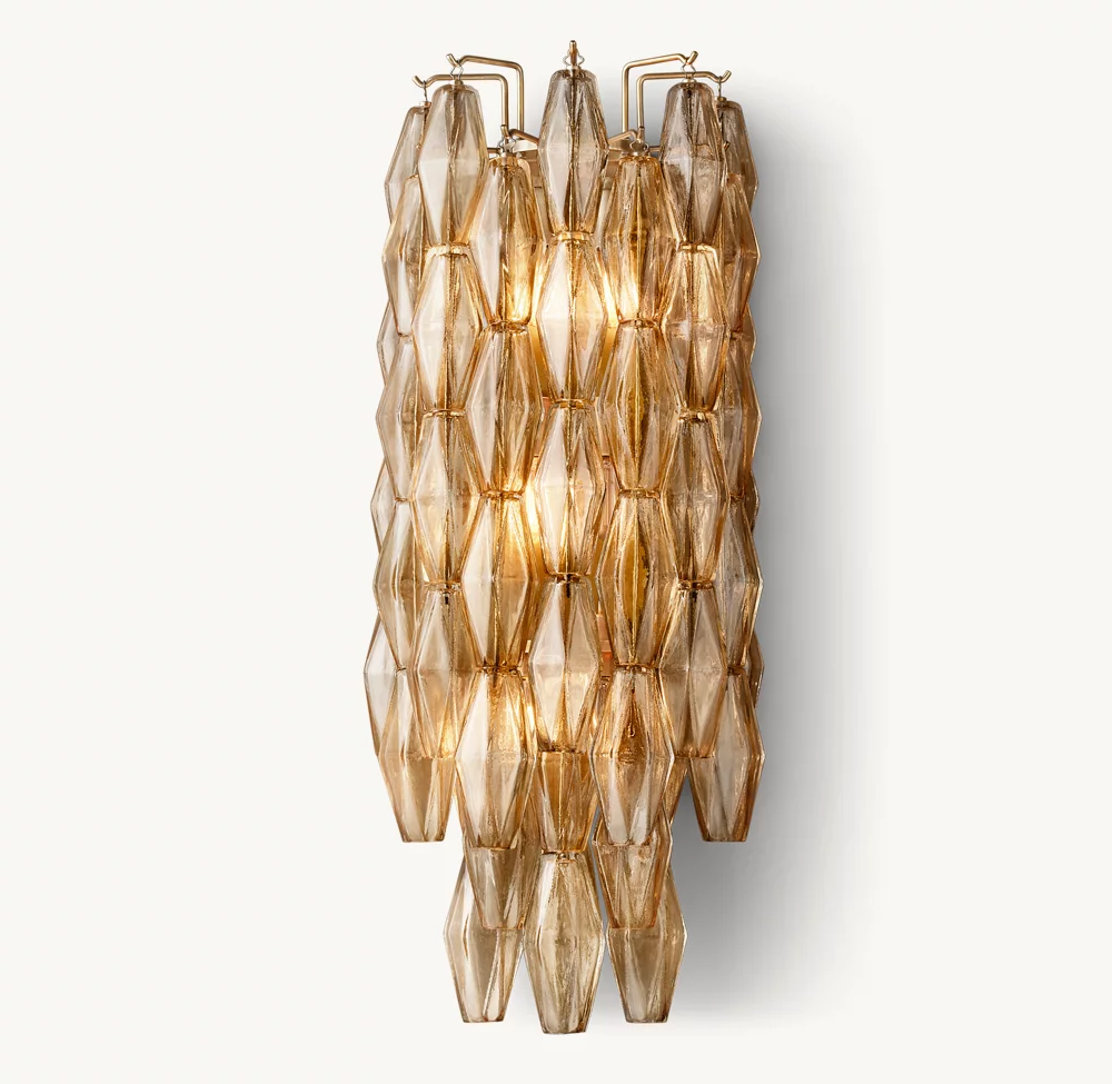 CHIARA SMOKE GLASS GRAND SCONCE - Image 2