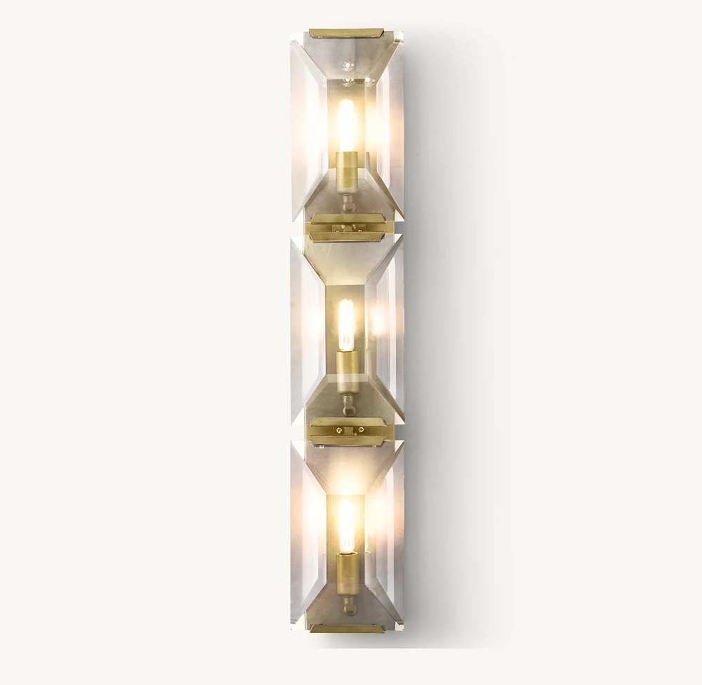 HARLOW CRYSTAL TRIPLE SCONCE - Image 2