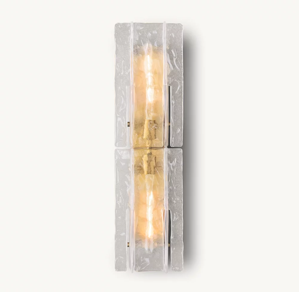 LATTICE CLEAR GLASS SCONCE - Image 7