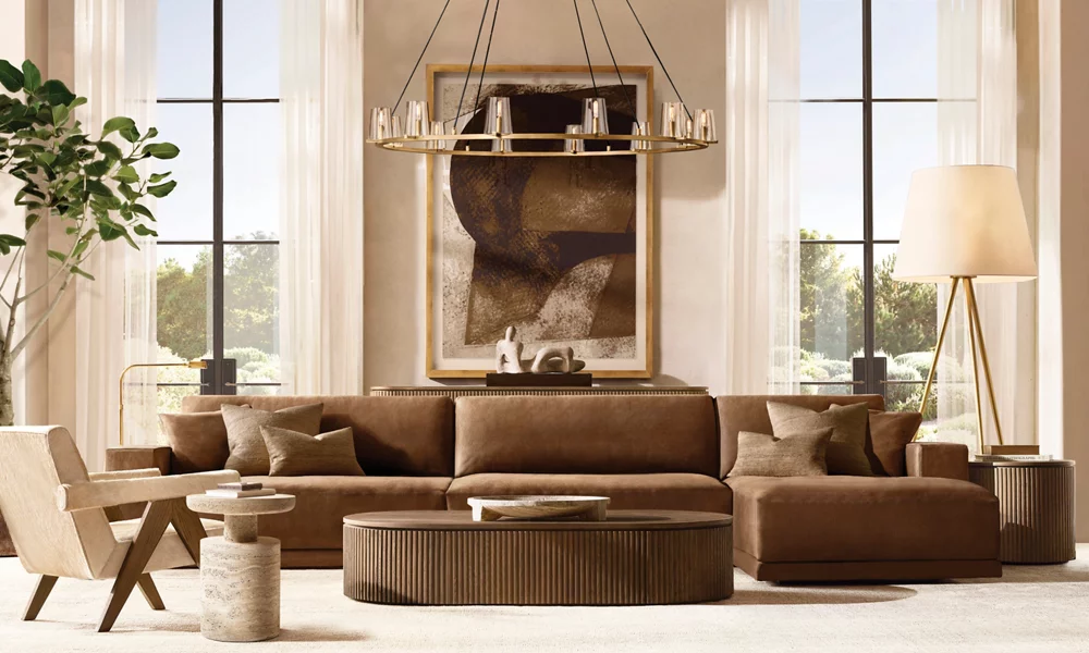 REED BLACK PLEATED SILK SHADE FLOOR LAMP - Image 7