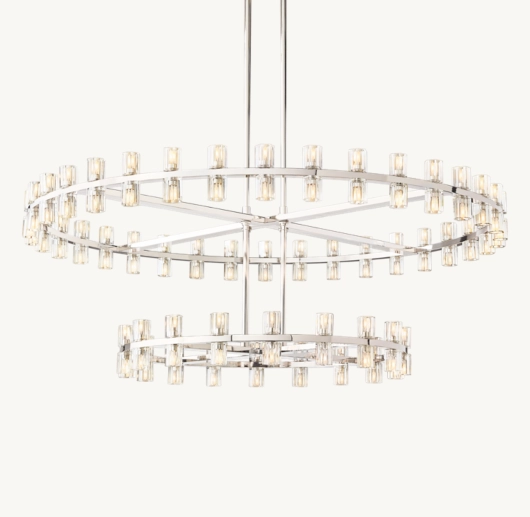 ARCACHON LED ROUND TWO-TIER CHANDELIER 60