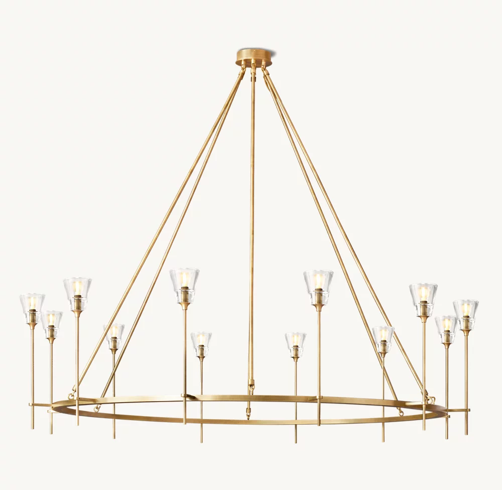 TORCHE DE VERRE ROUND CHANDELIER 70