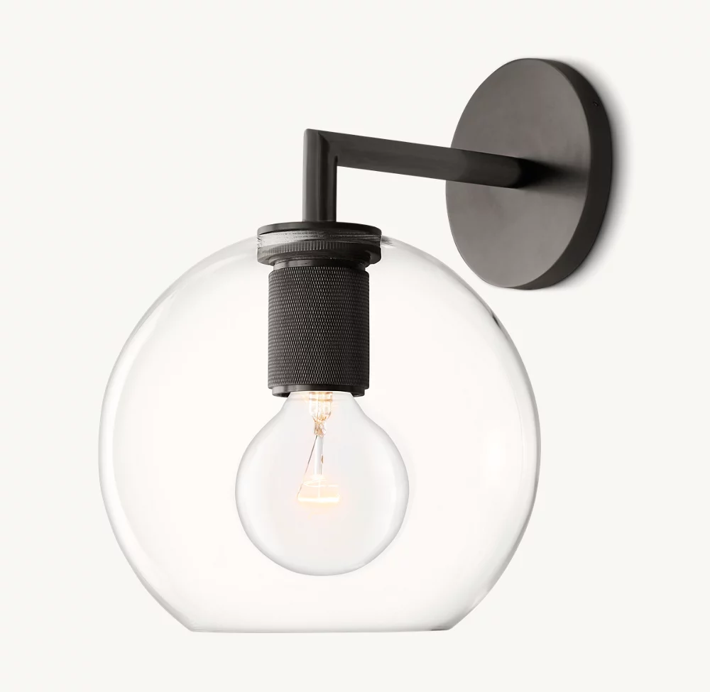 UTILITAIRE GLOBE SHADE SCONCE - Image 1