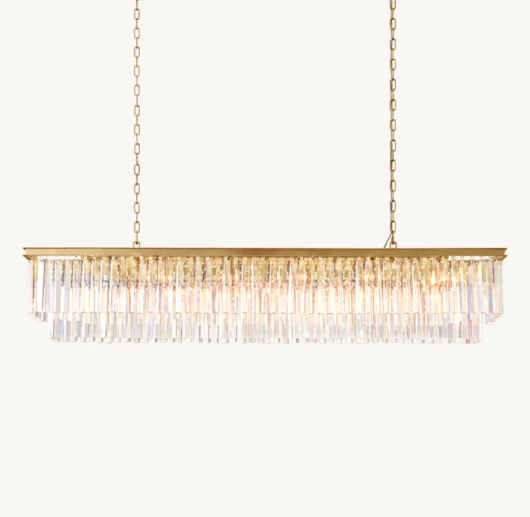 1920S ODEON RECTANGULAR CHANDELIER 72