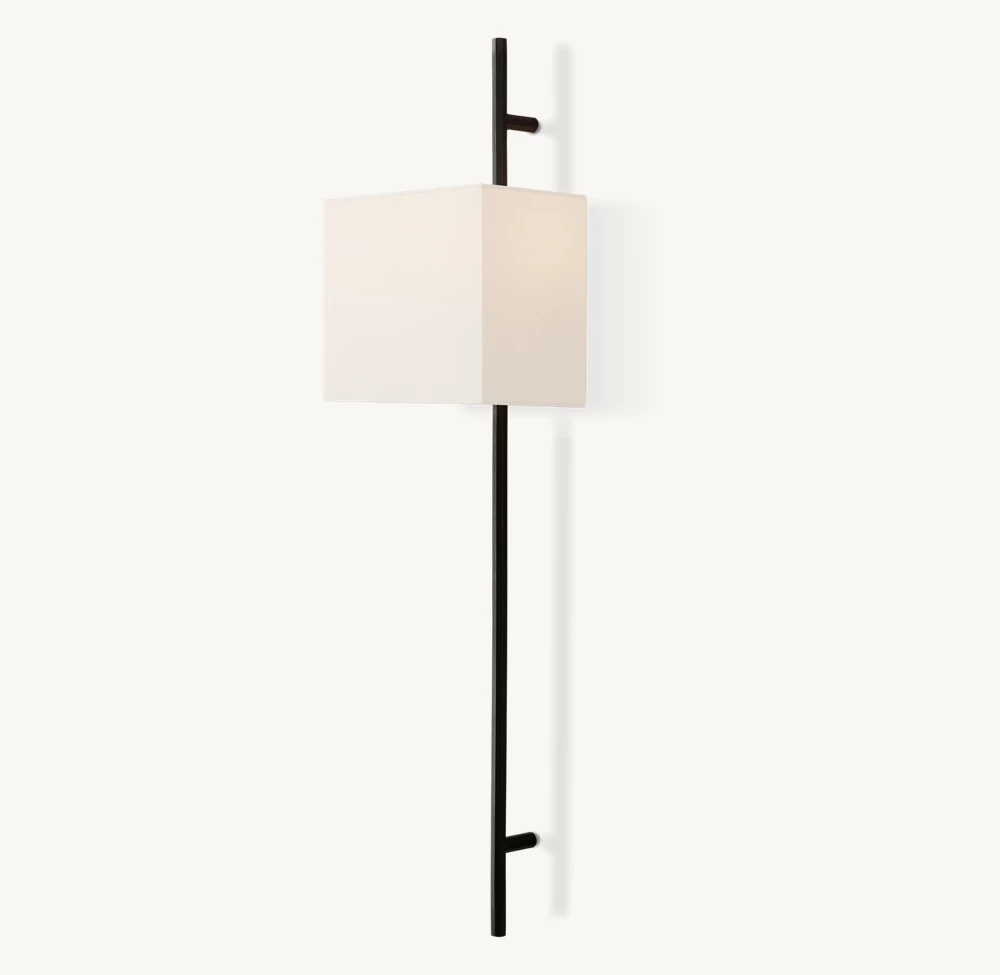 VELA OCTAGONAL BAR SCONCE - RECTANGULAR SHADE - Image 1