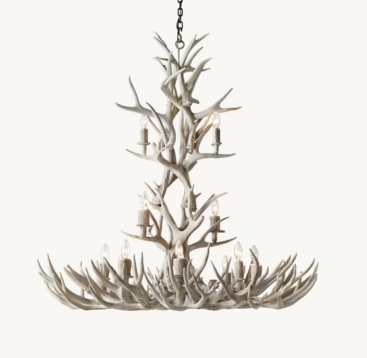 NATURAL ANTLER CHANDELIER 48