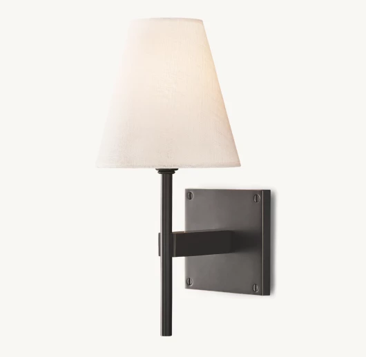 FULHAM LINEN SHADE SCONCE