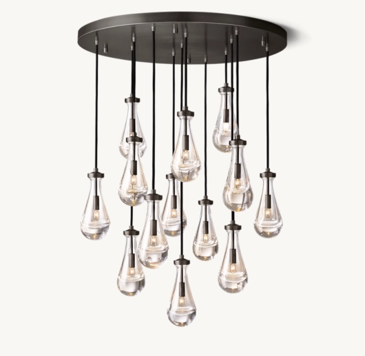 RAIN ROUND CHANDELIER 36