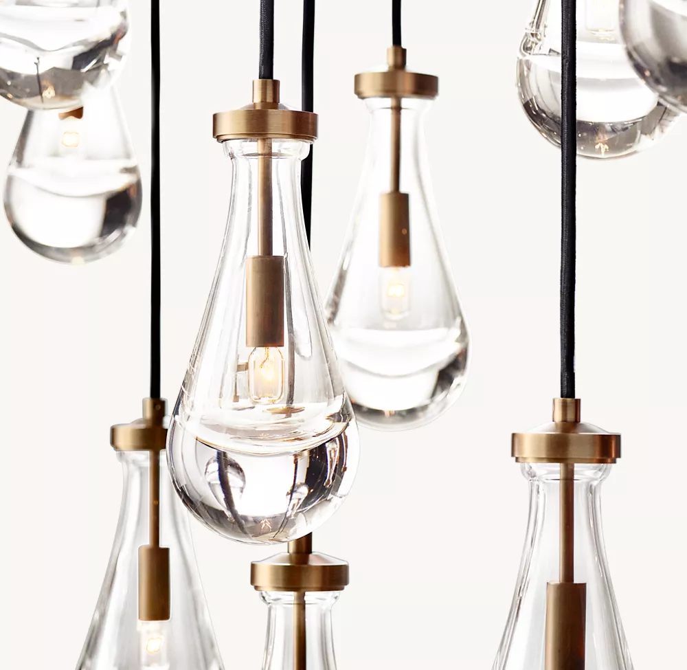 RAIN RECTANGULAR CHANDELIER 54