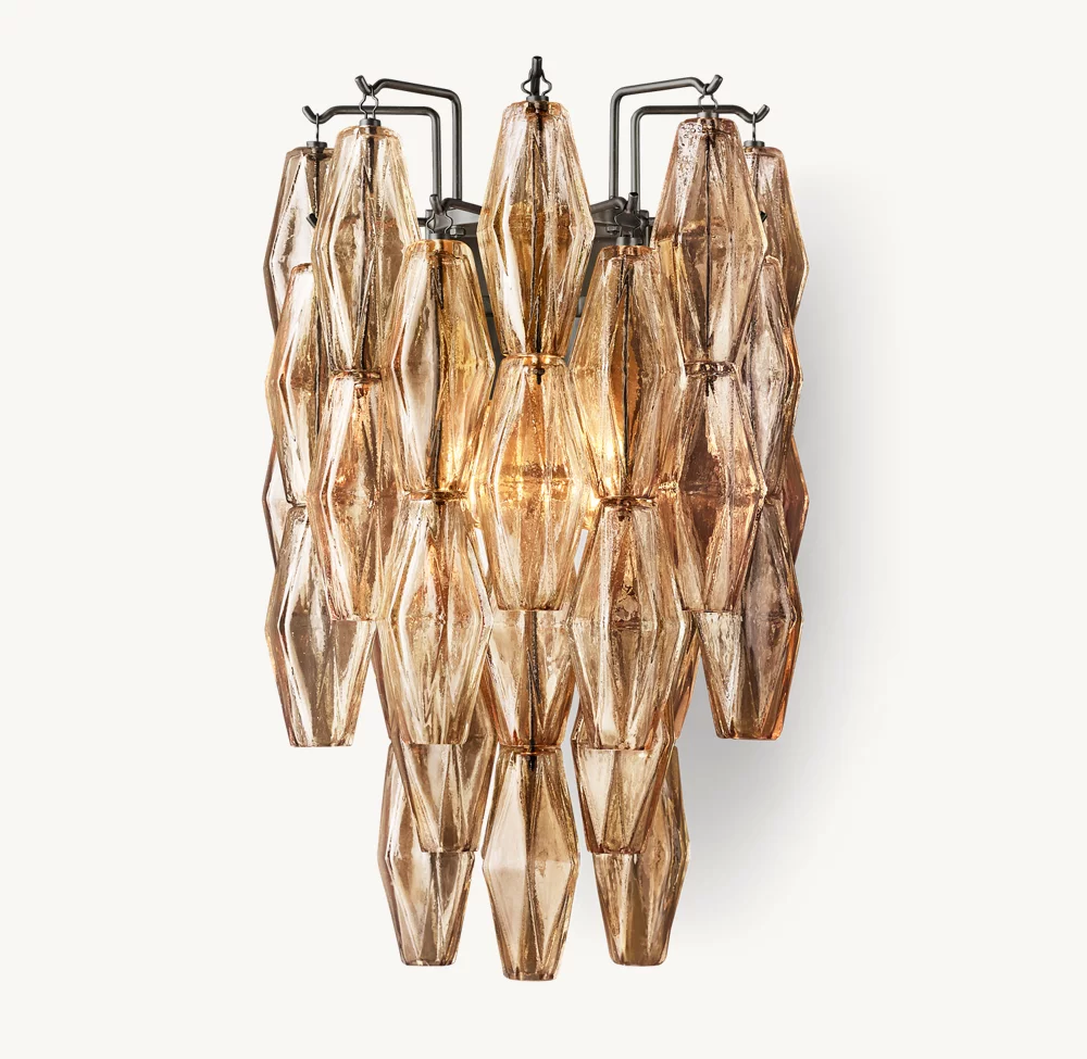 CHIARA SMOKE GLASS SCONCE - Image 2