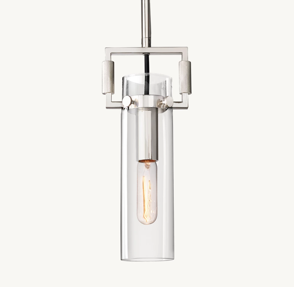 MACHINIST GLASS CYLINDER PENDANT - Image 7