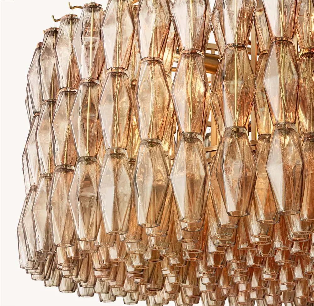 CHIARA SMOKE GLASS ROUND CHANDELIER 47