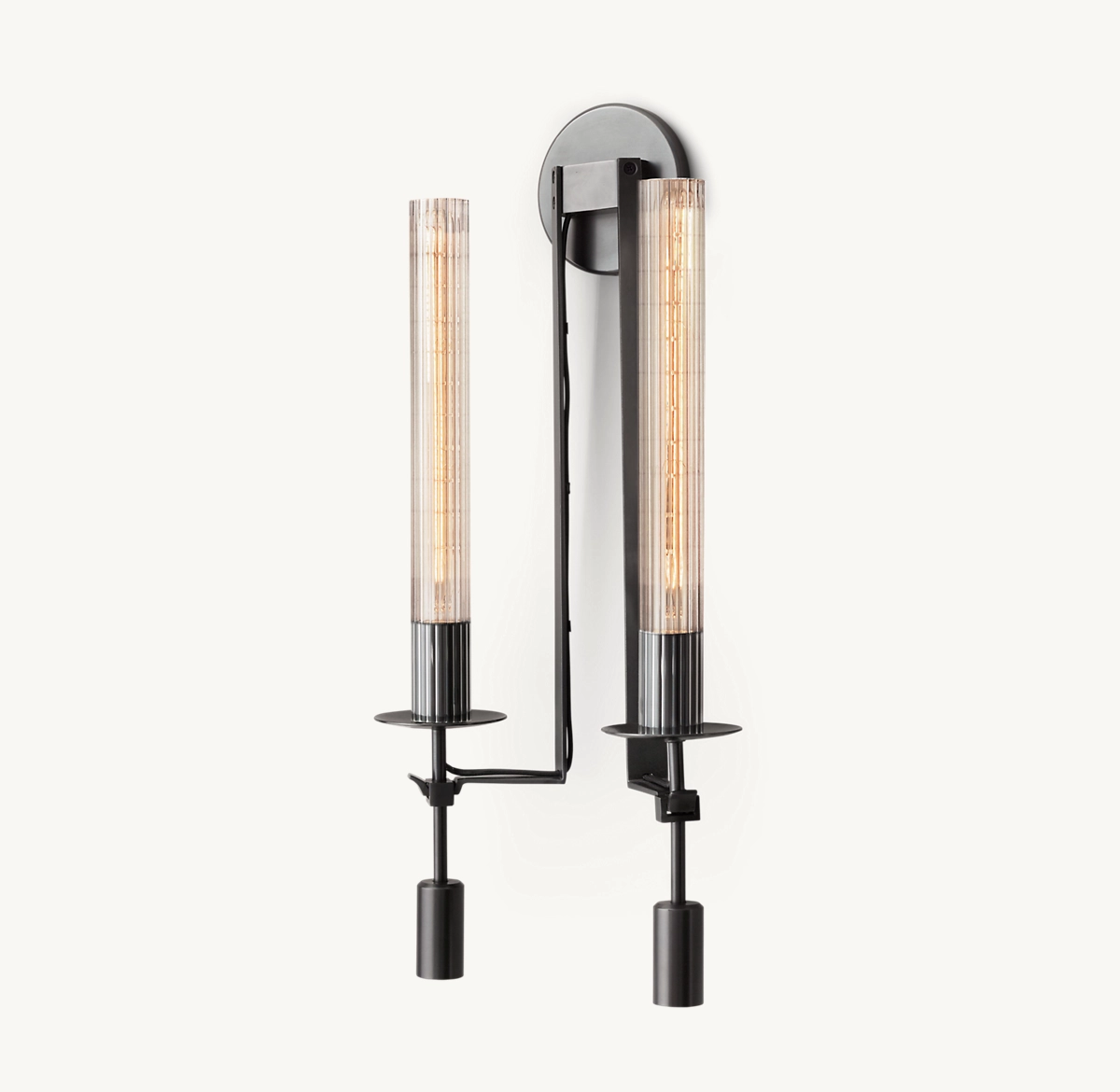 FONTANELLE DOUBLE SCONCE - Bronze