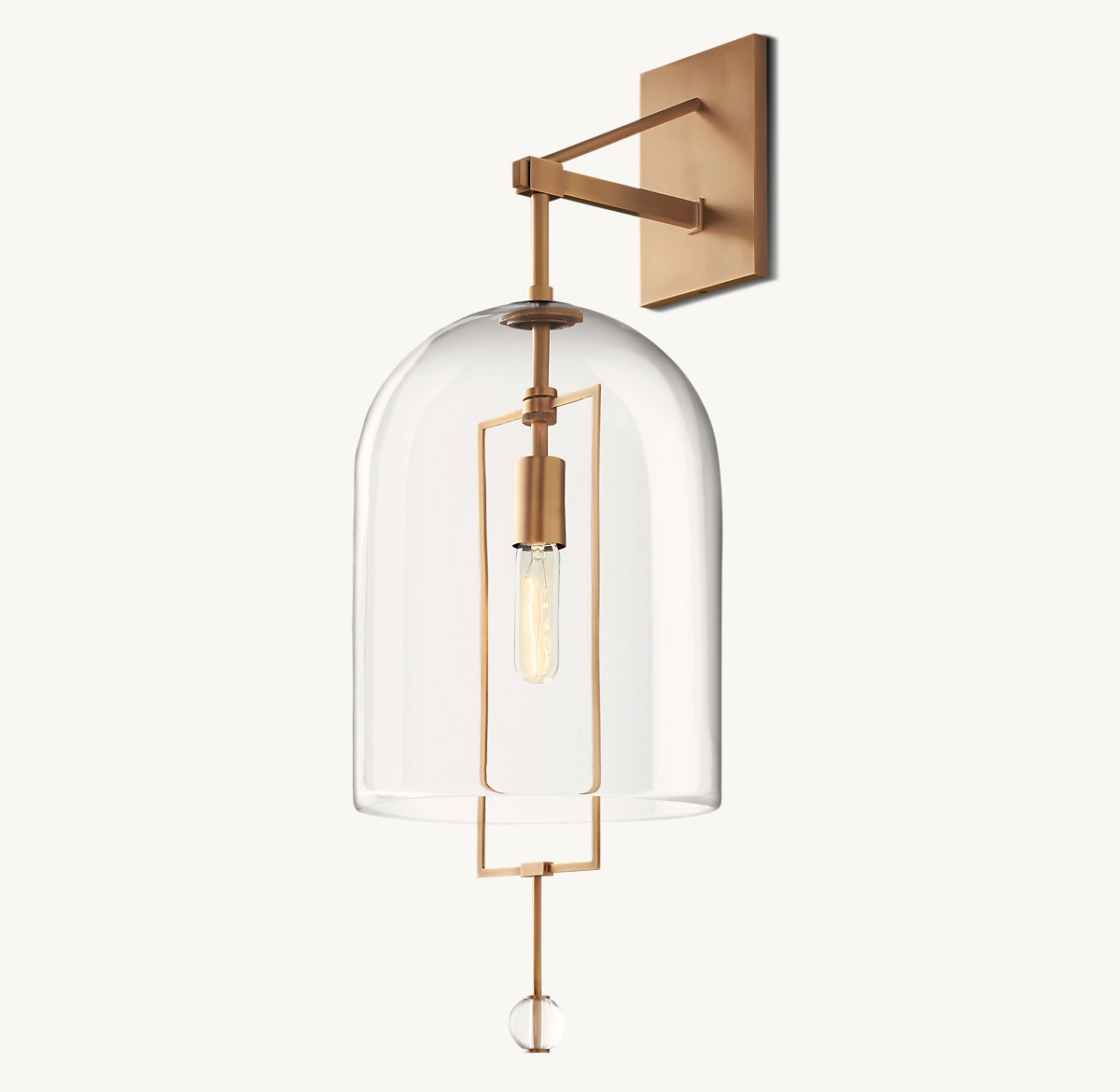 FULCRUM GRAND SCONCE - Vintage Brass