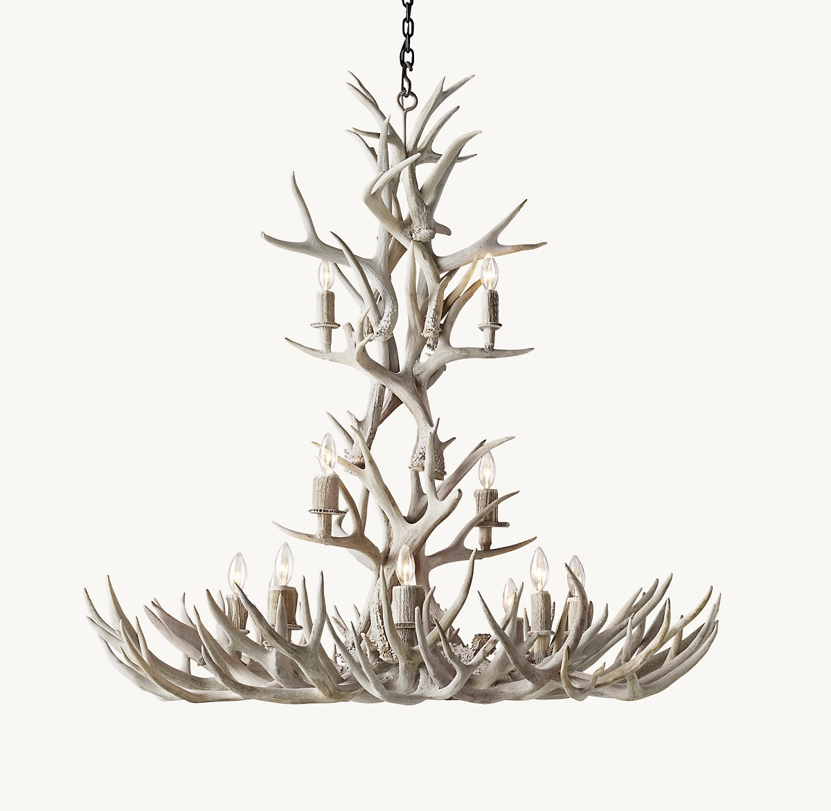 NATURAL ANTLER CHANDELIER 48