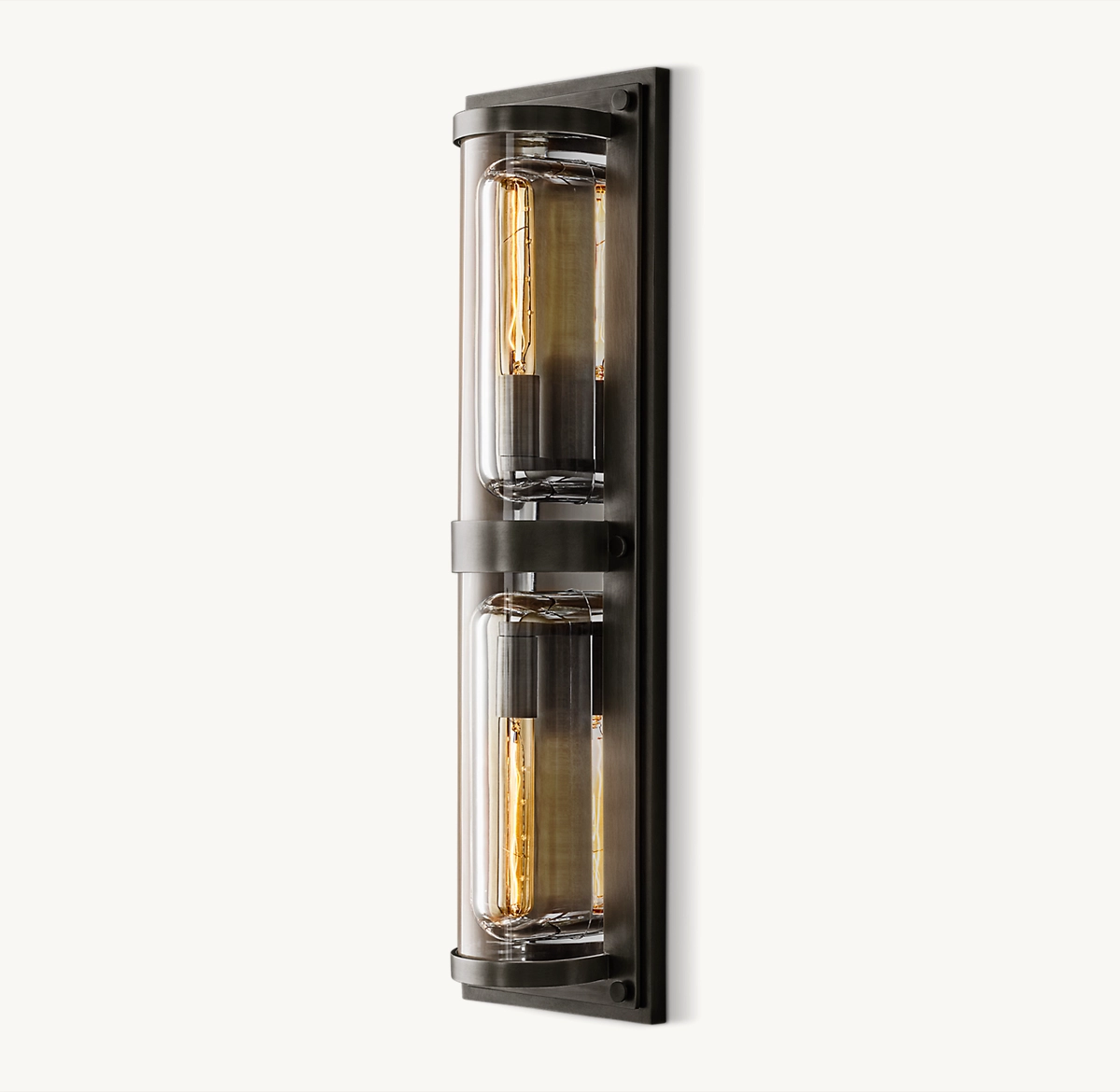 SAVILE ROUND LINEAR SCONCE - Bronze