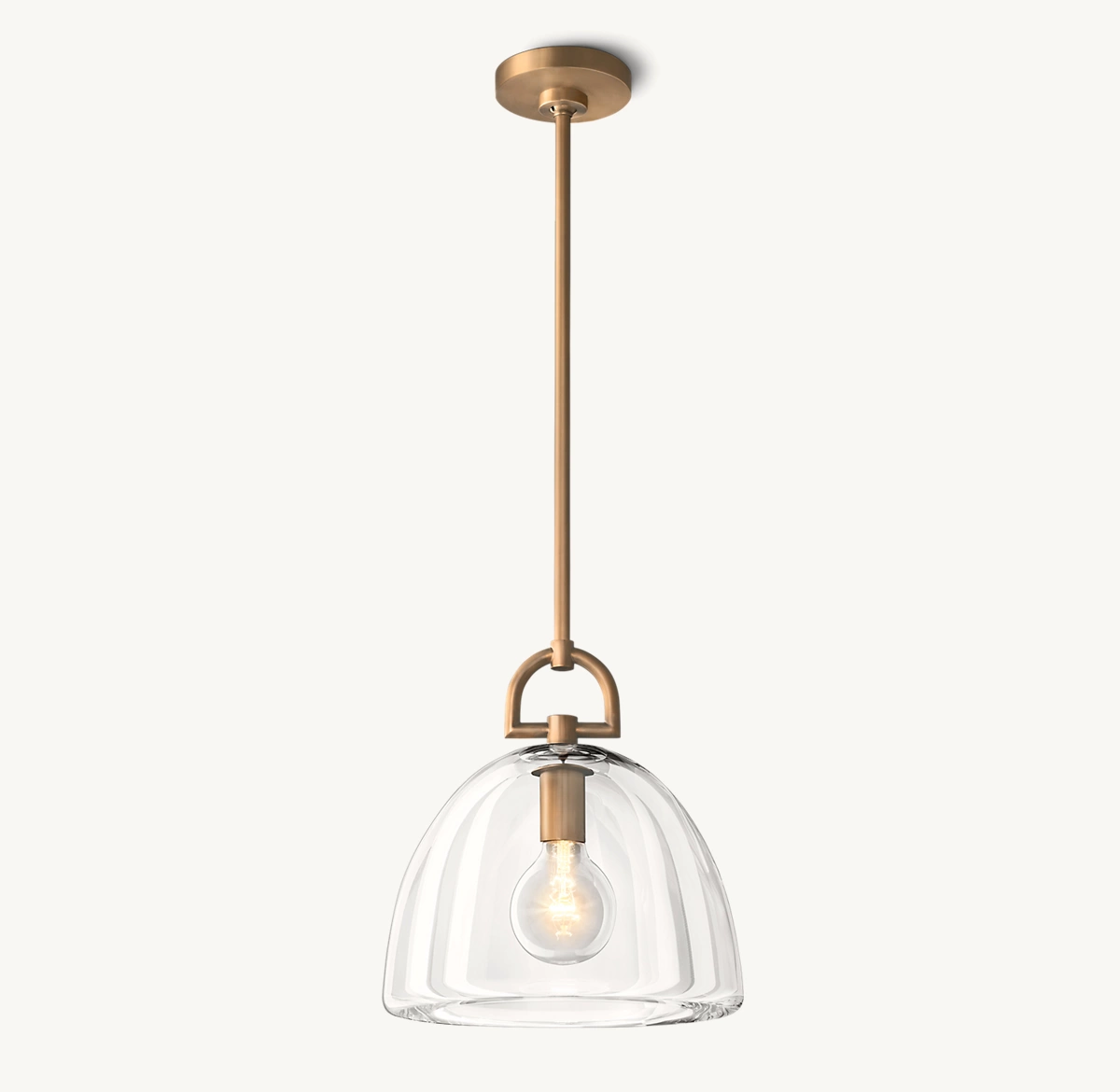 BOTANIST DOME PENDANT - Vintage Brass