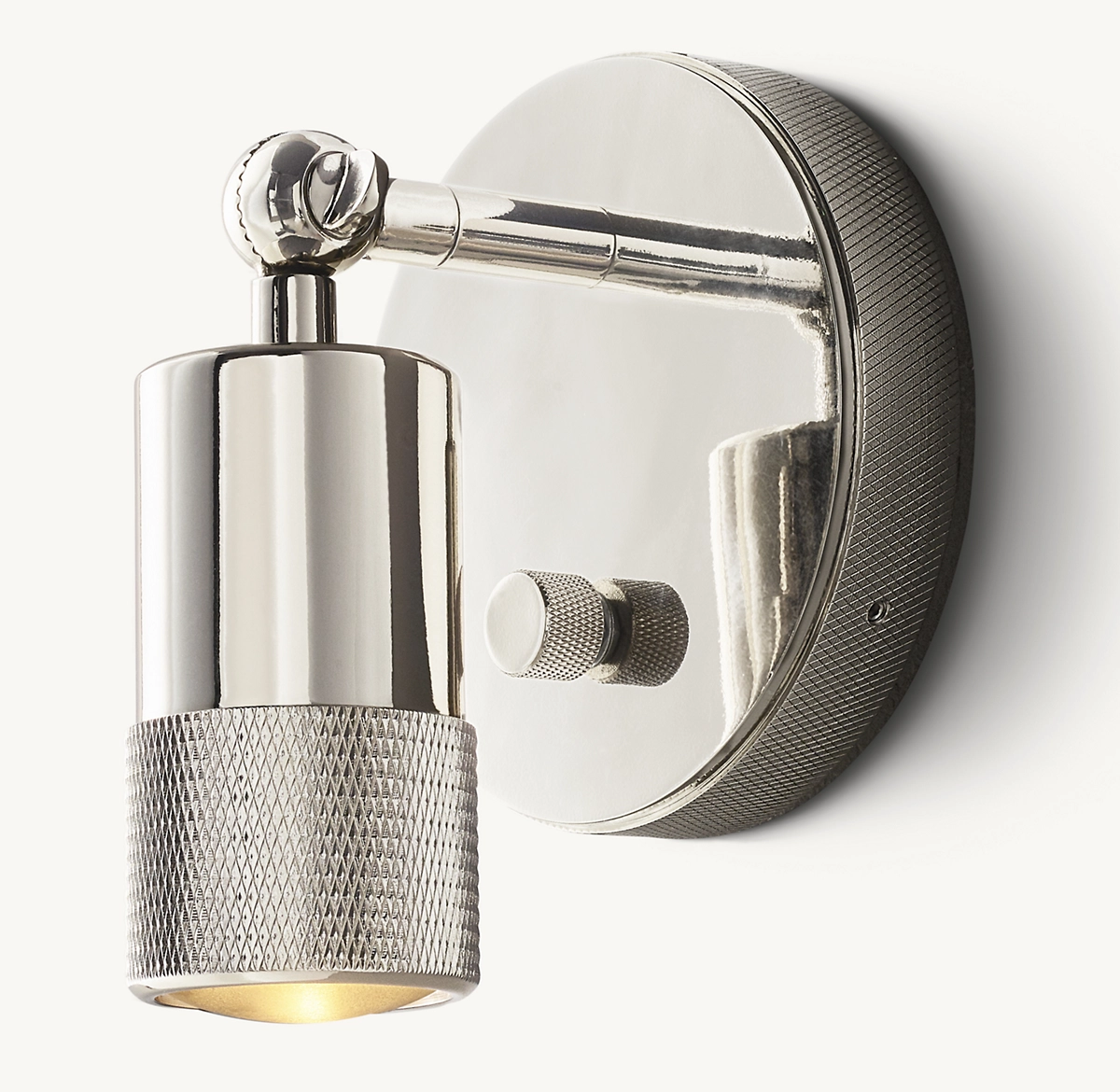 UTILITAIRE TASK SCONCE - Polished Nickel
