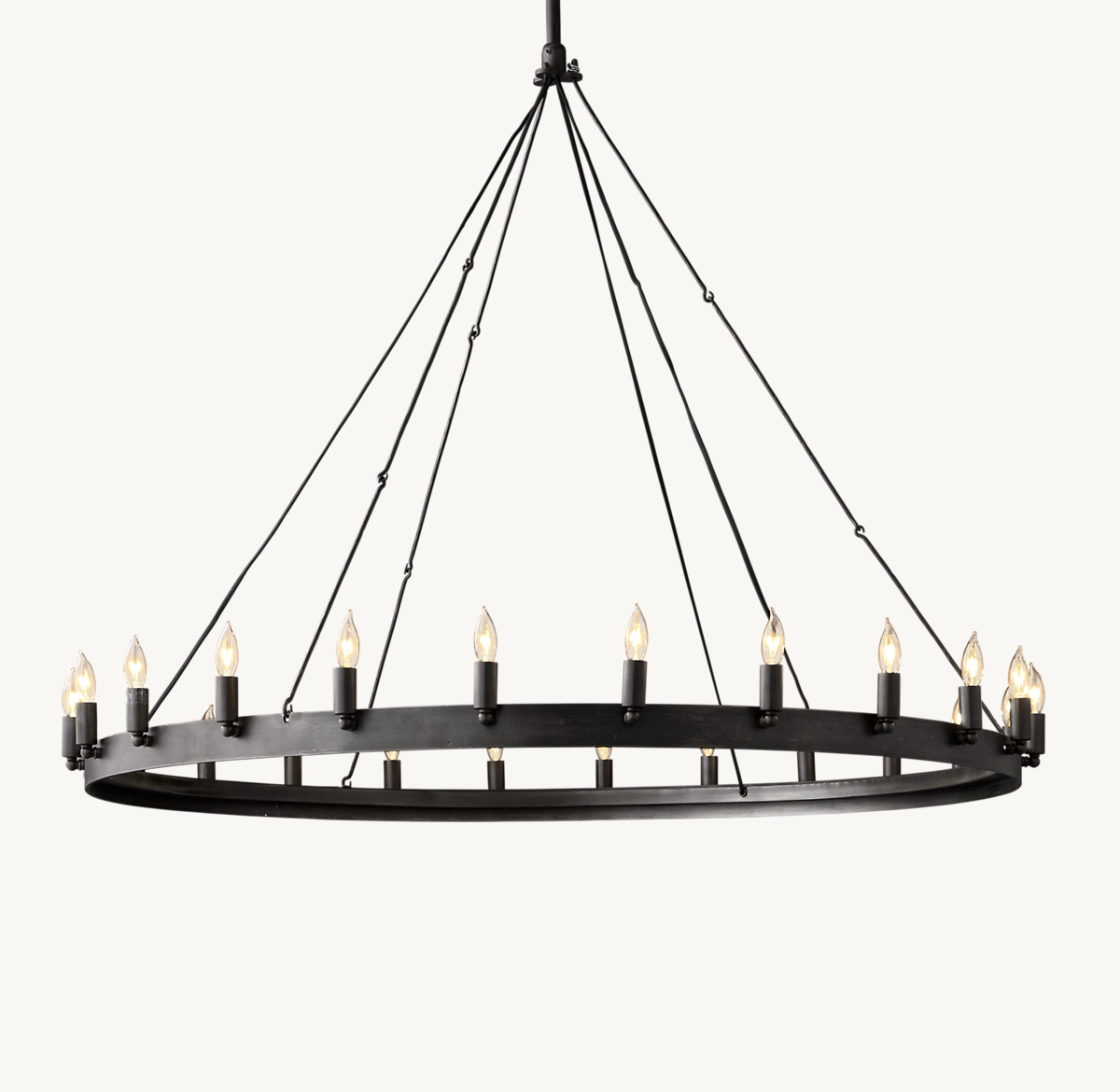 CAMINO VINTAGE CANDELABRA ROUND CHANDELIER 50