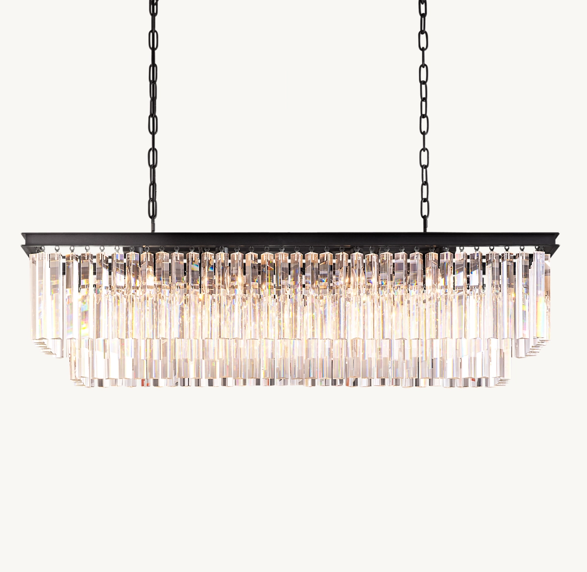 1920S ODEON RECTANGULAR CHANDELIER 49