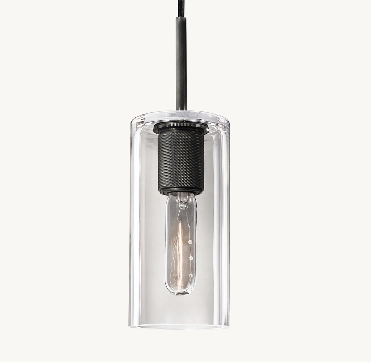 UTILITAIRE CYLINDER SHADE PENDANT - Bronze