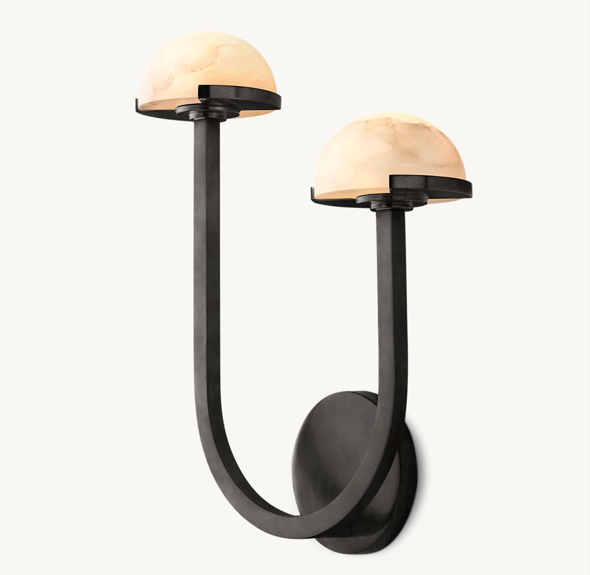 PEDRA DOUBLE SCONCE - LEFT - Bronze