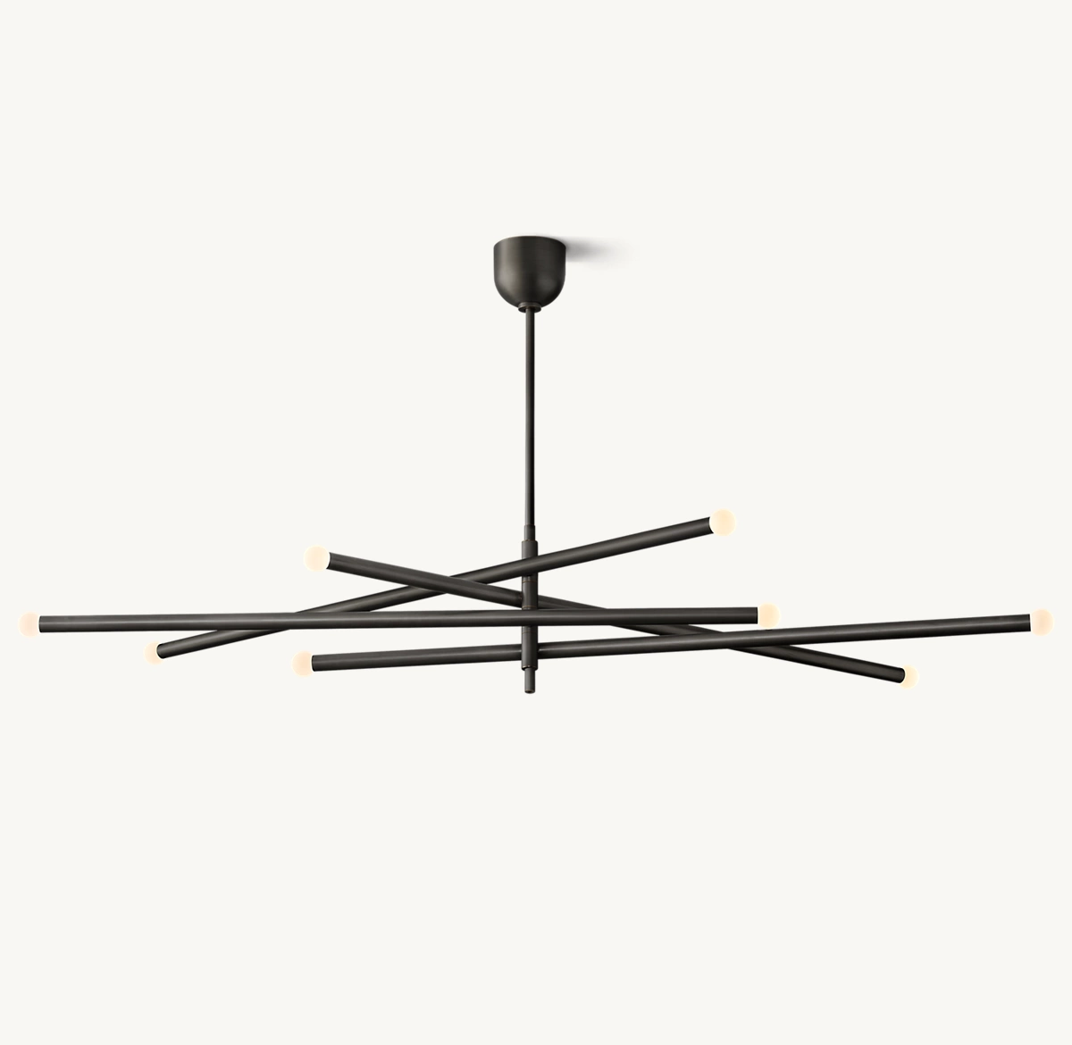 ROUSSEAU 8-LIGHT MOBILE ORB CHANDELIER - Bronze